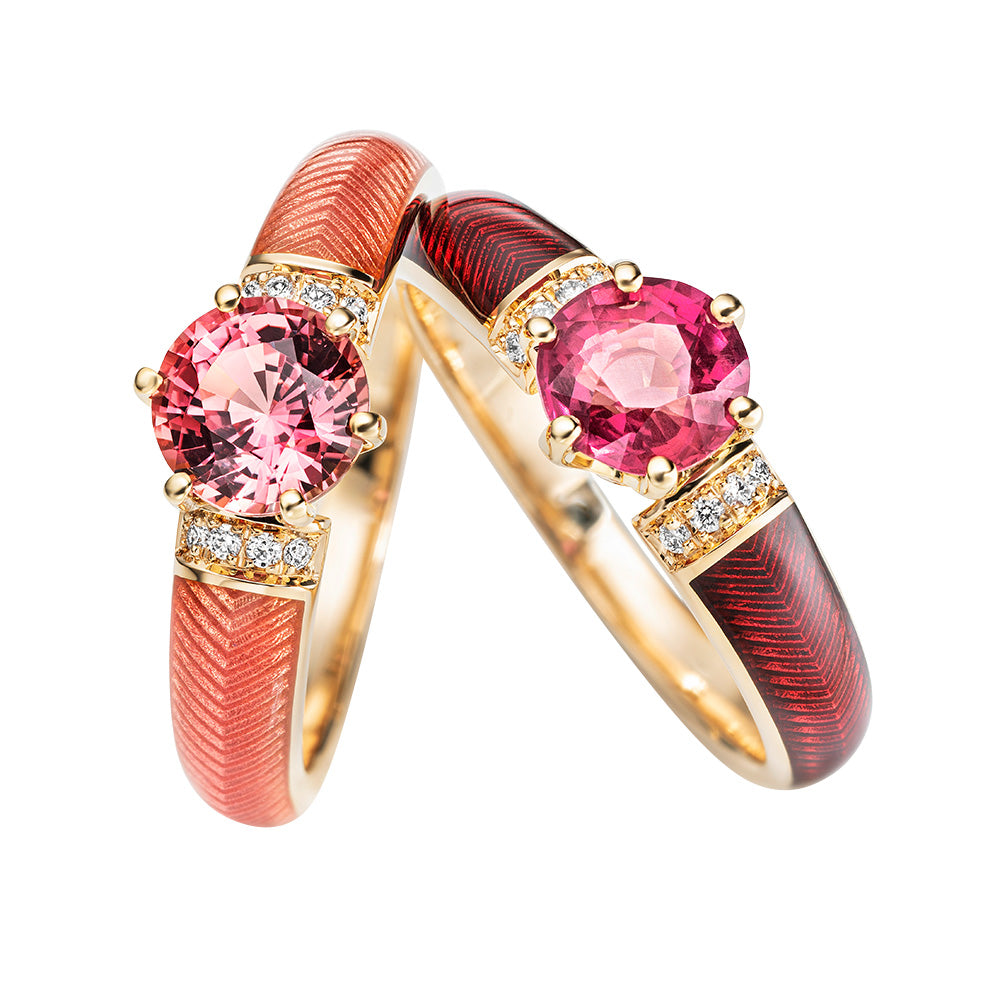 Victor Mayer | Solitaire Pink Tourmaline Ring 18k V1737