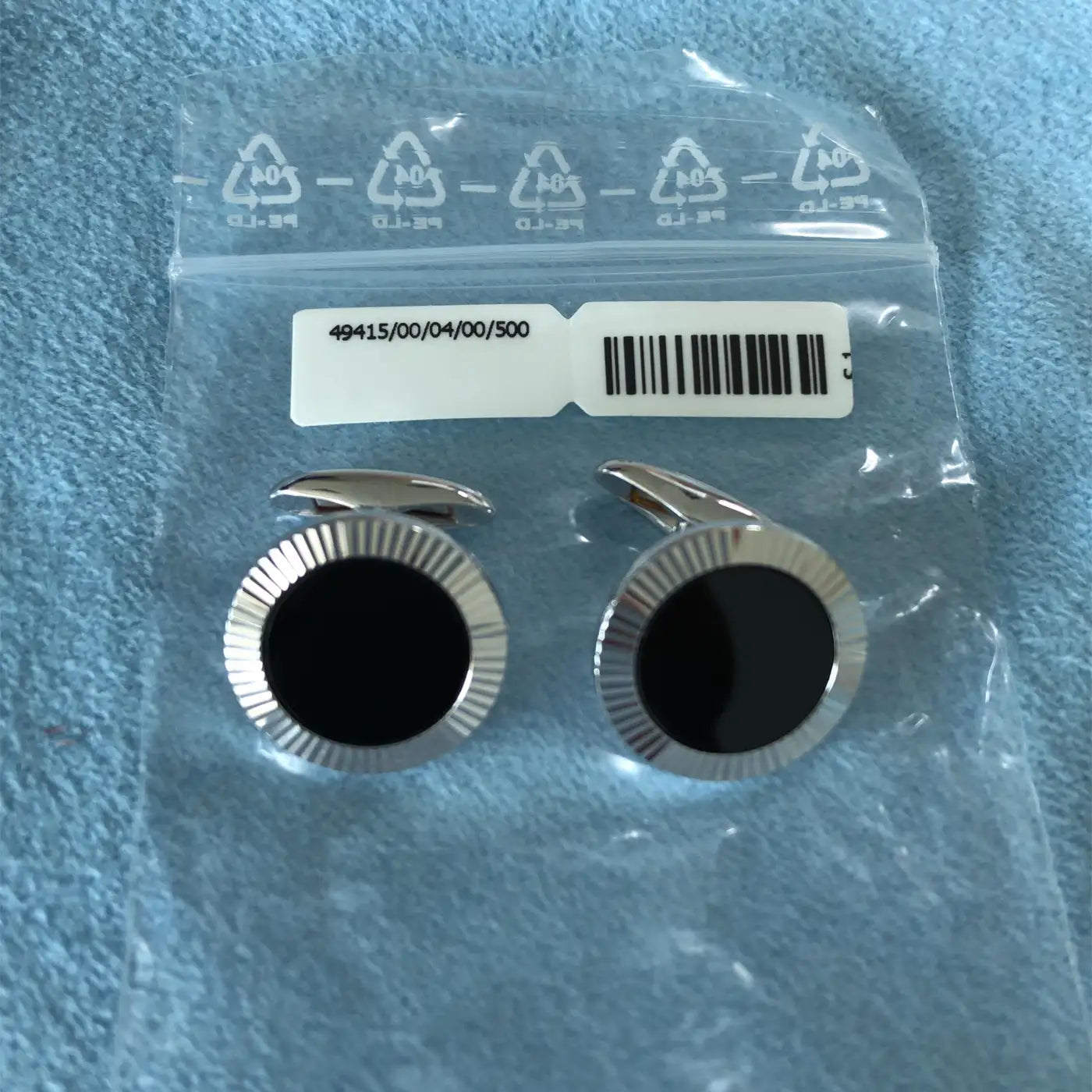 Victor Mayer Hallmark Collection Cufflinks Sterling Silver Black Onyx Men Ø 19mm