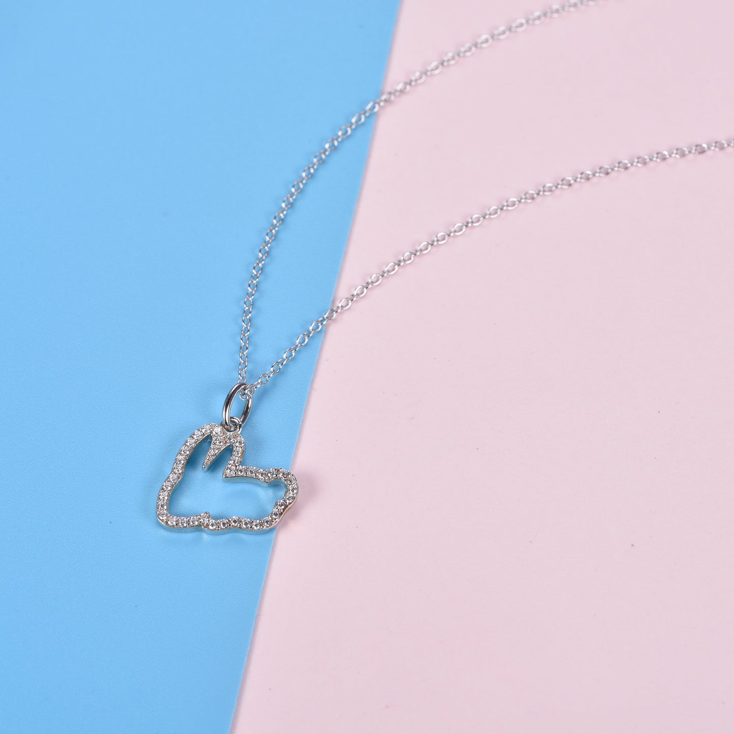 Rabbit-Golden Plated Silver Zodiac Animal Pendant.