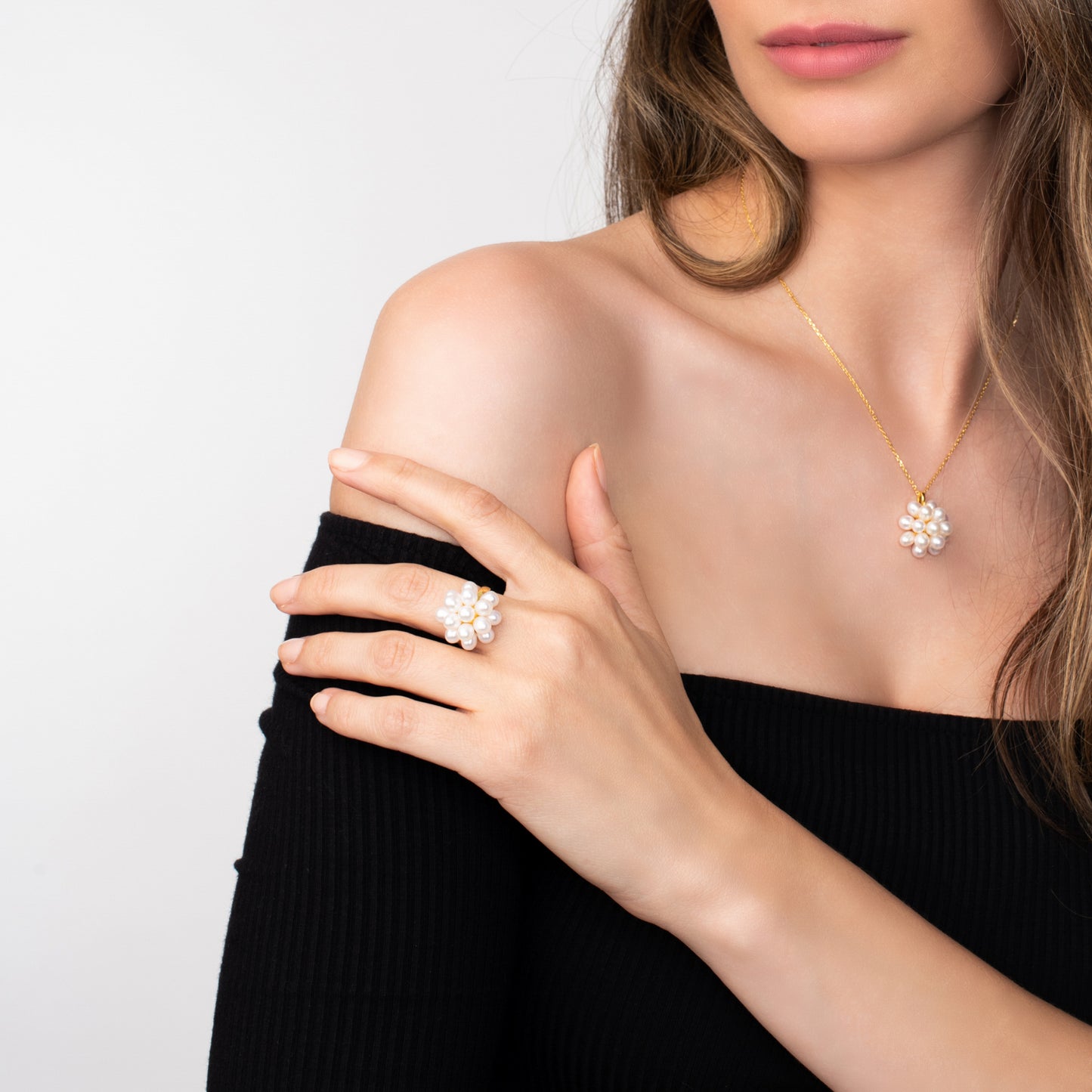 Daisy Pearl Ring