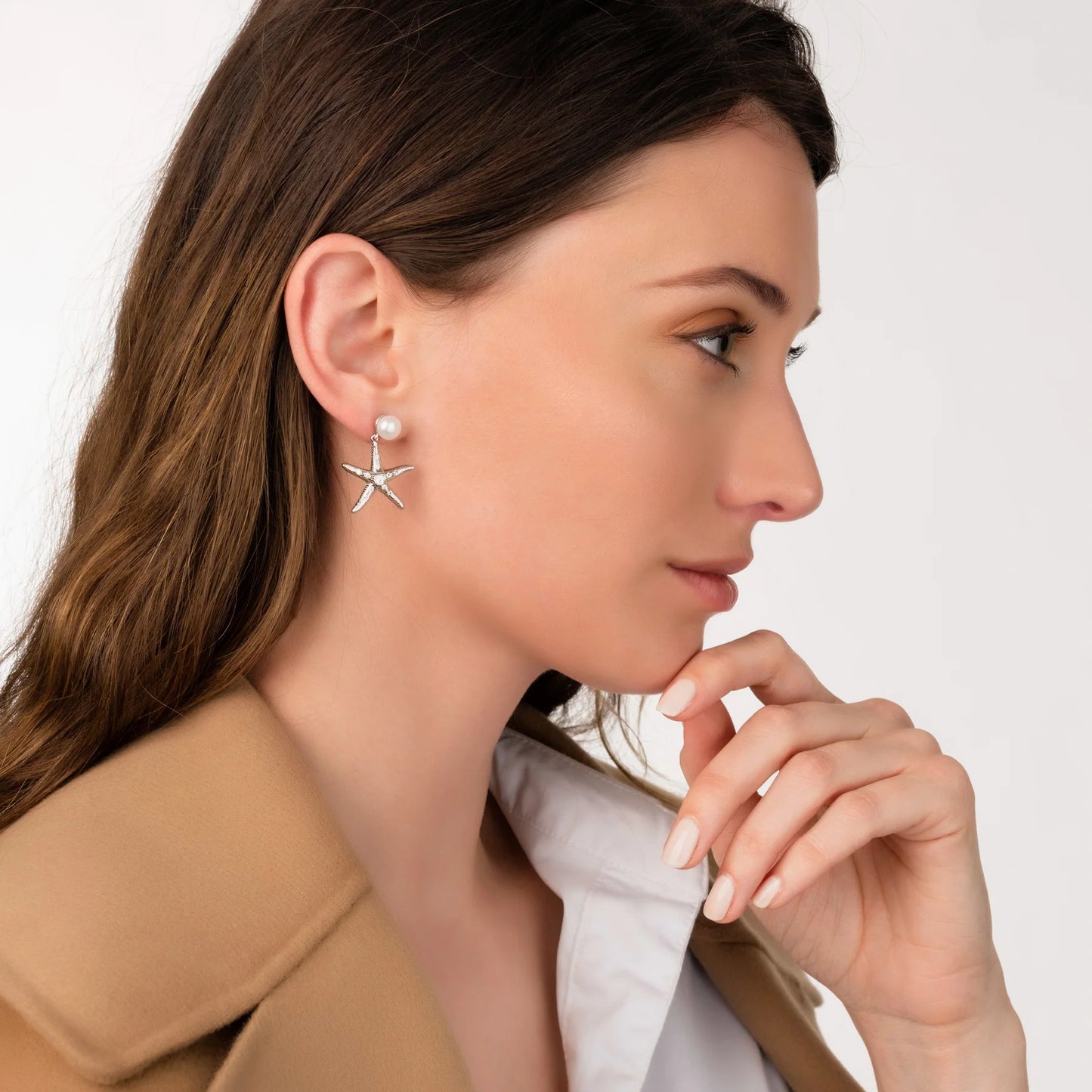 STARFISH PEARL EARRING