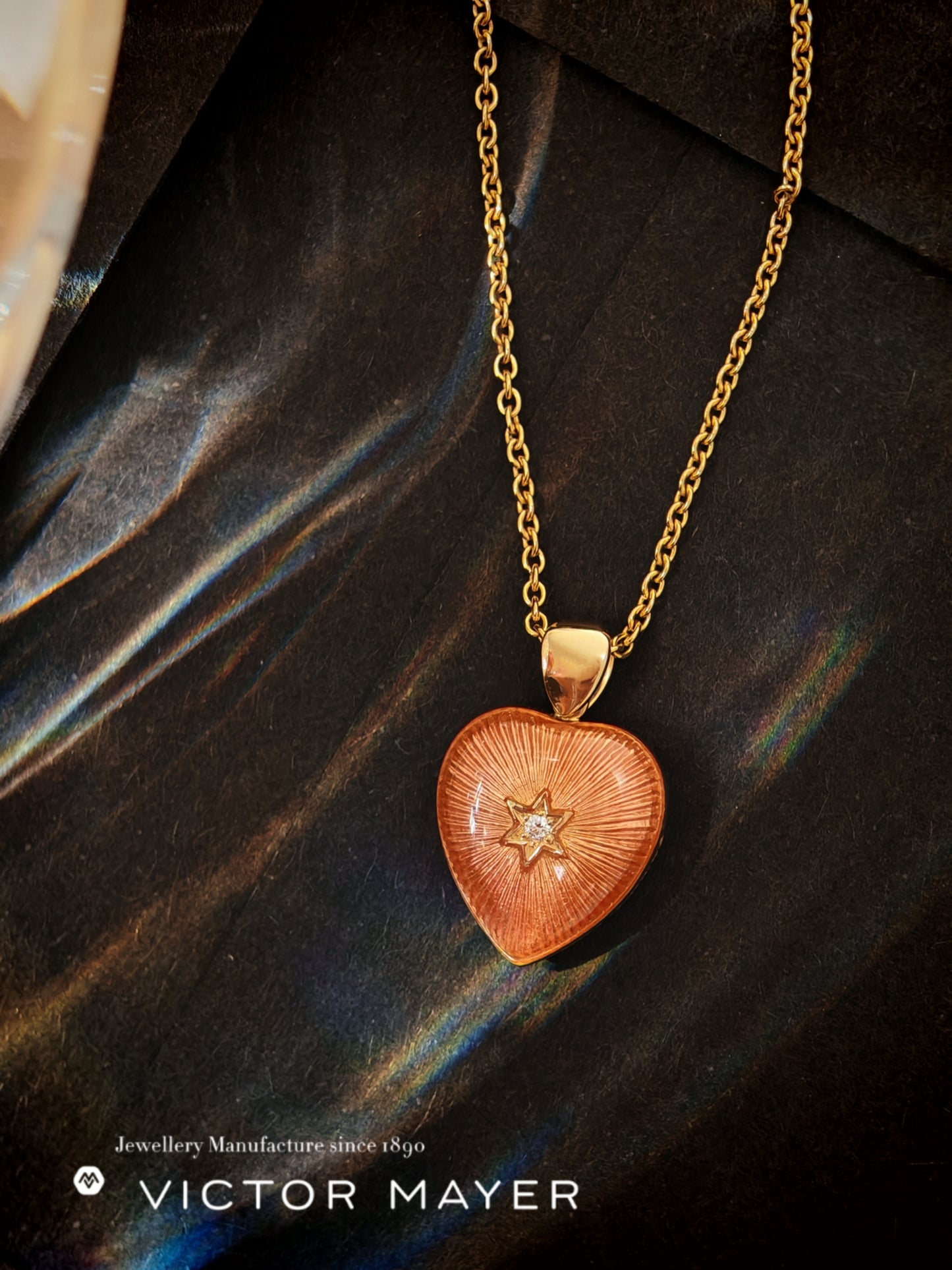 Heart Pendant Necklace - 48798/RR/00/KE/10245
