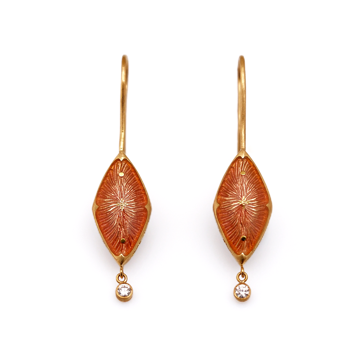 Cocktail drop Earrings - V1378/RO/00/00/102