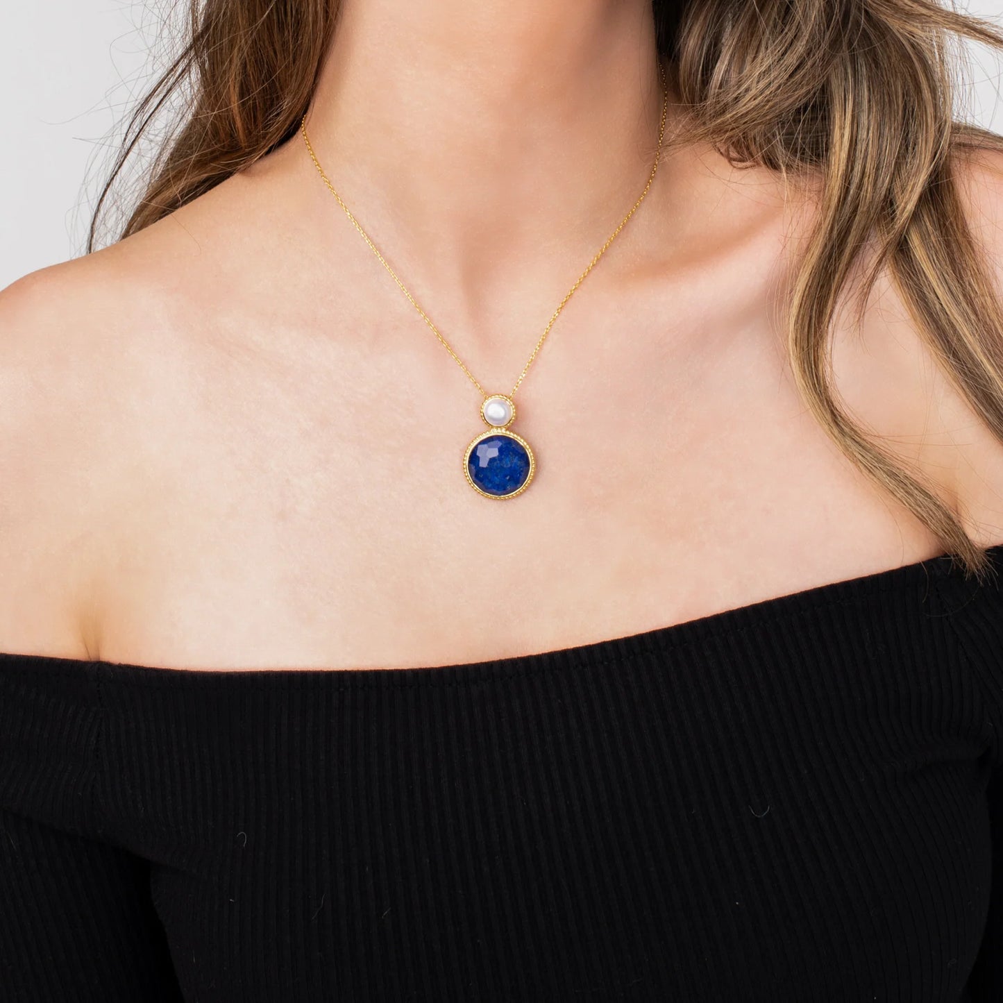 AZURE GALAXY PEARL NECKLACE
