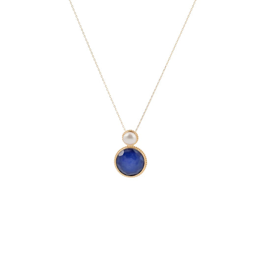 AZURE GALAXY PEARL NECKLACE
