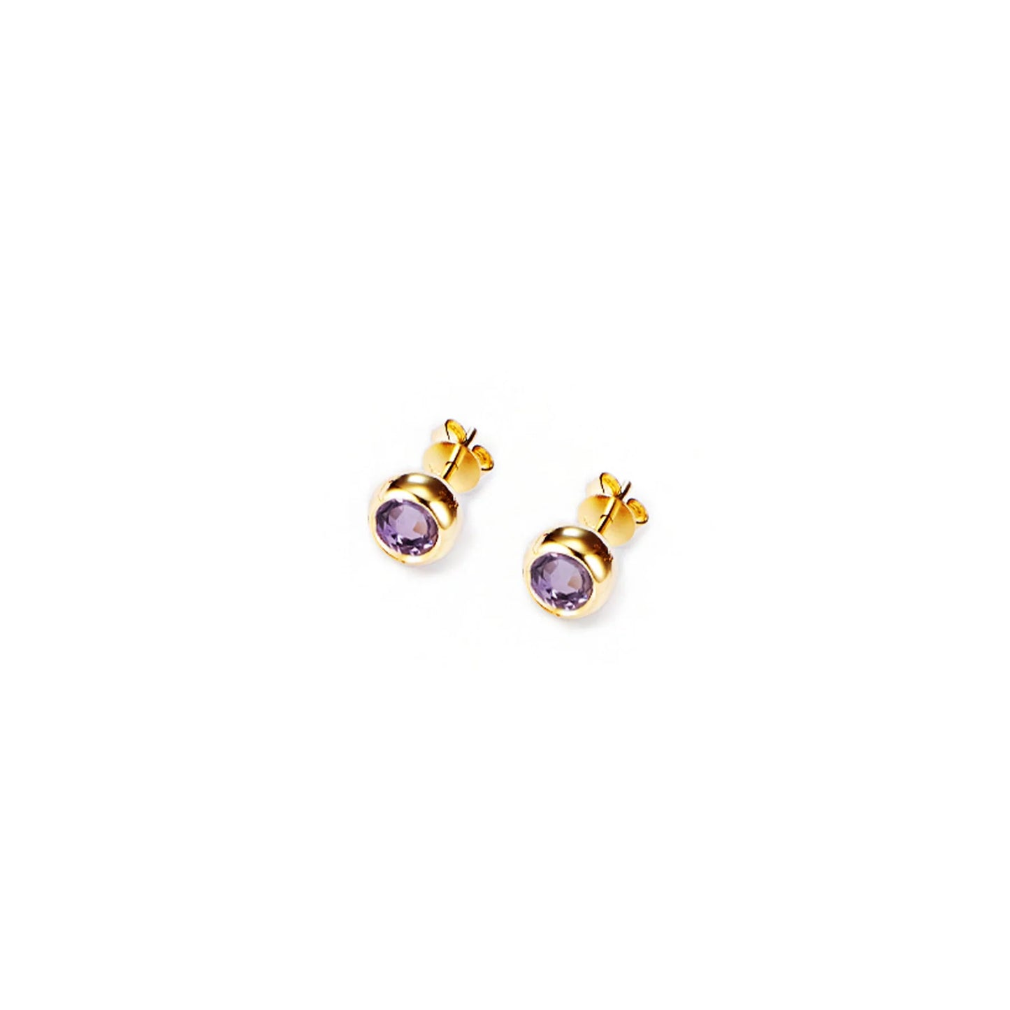 BIRTH STONE AMETHYST EARRING