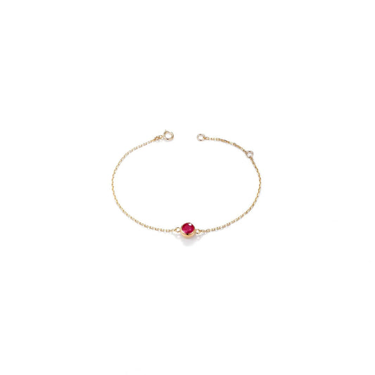 BIRTH STONE RUBY BRACELET