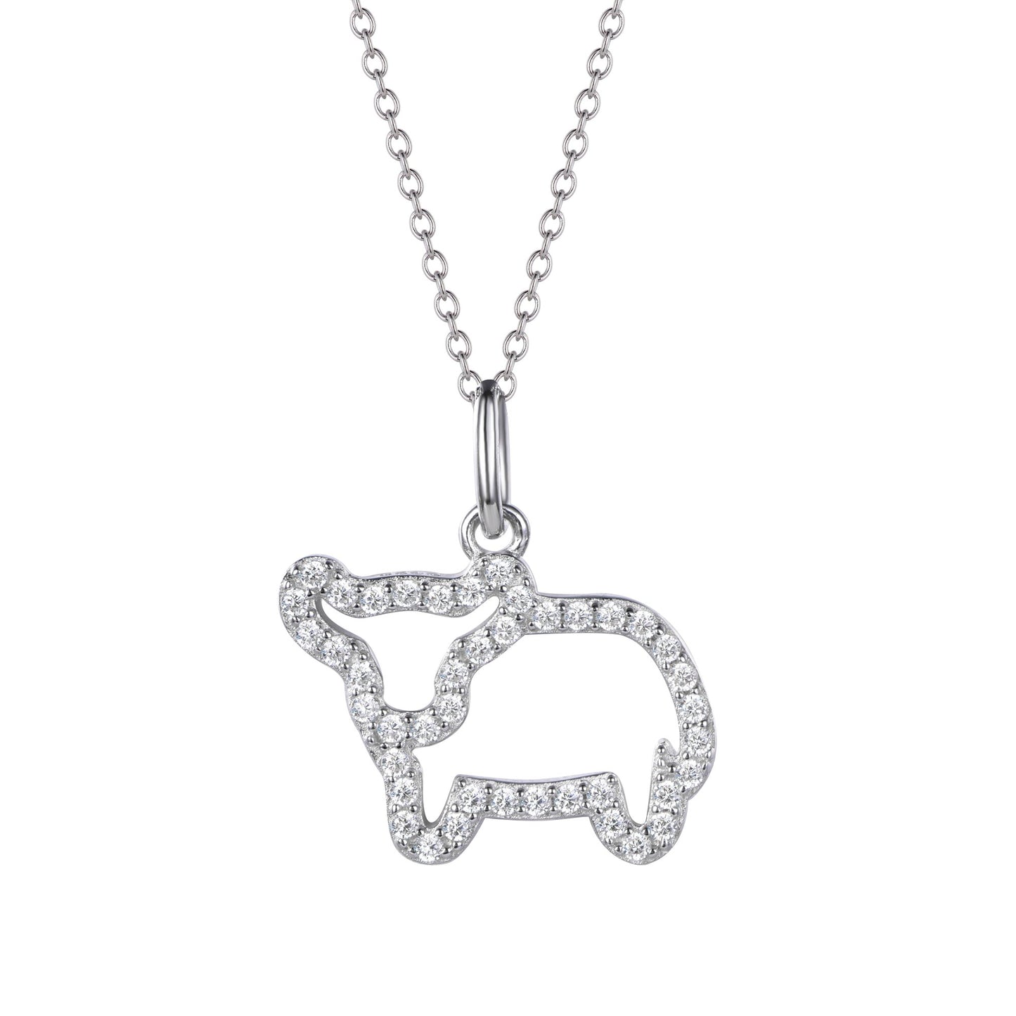 OX- Golden Plated Silver Zodiac Animal Pendant.