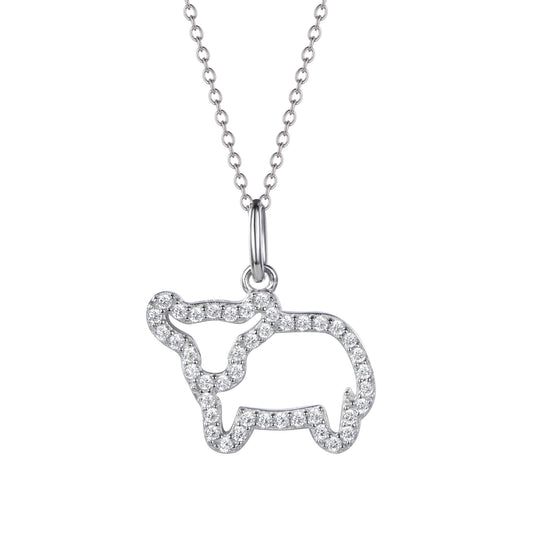 OX- Golden Plated Silver Zodiac Animal Pendant.