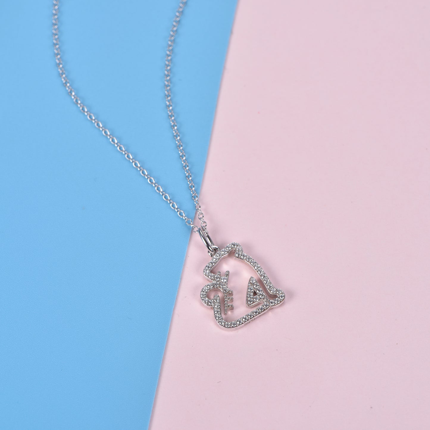 Tiger-Golden Plated Silver Zodiac Animal Pendant.