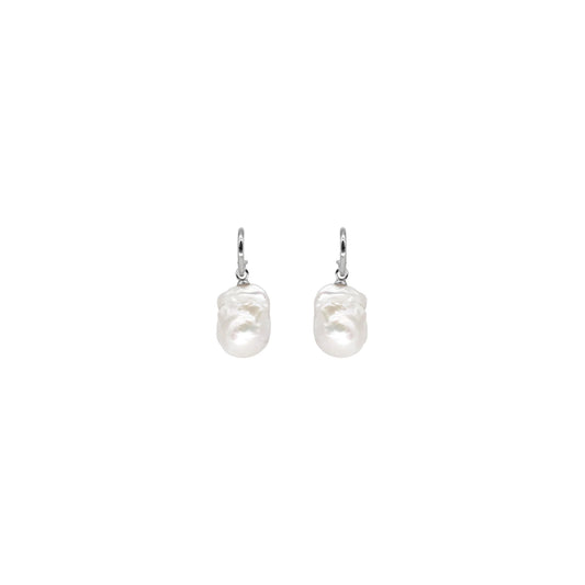 MINERVA PEARL HOOP EARRING Regular price