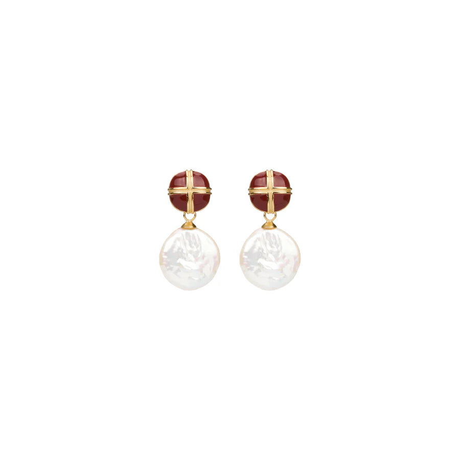GLAZEL PEARL EARRING
