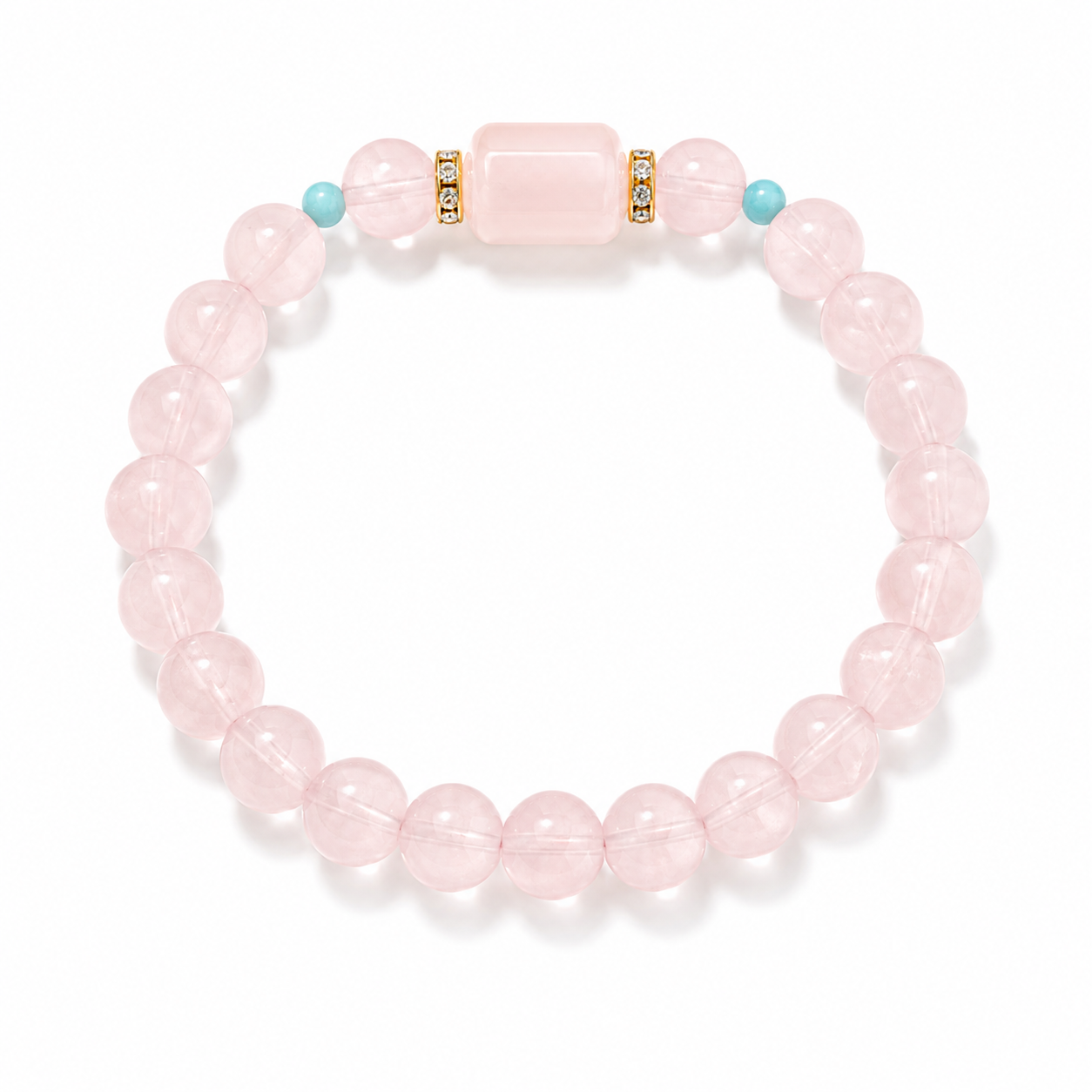 Pink Crystal / Rose Quartz Bracelet