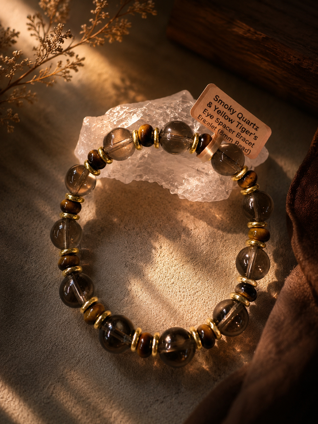 Tiger Eye Series ✨ Tiger Eye & Smoky Quartz Bracelet