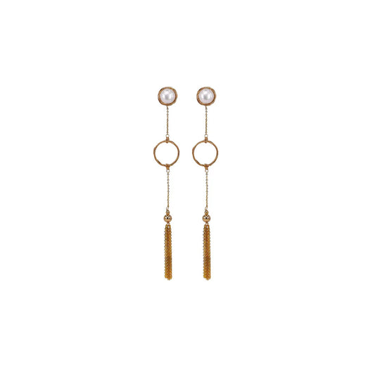 SAINT CIRCLE TASSEL EARRING