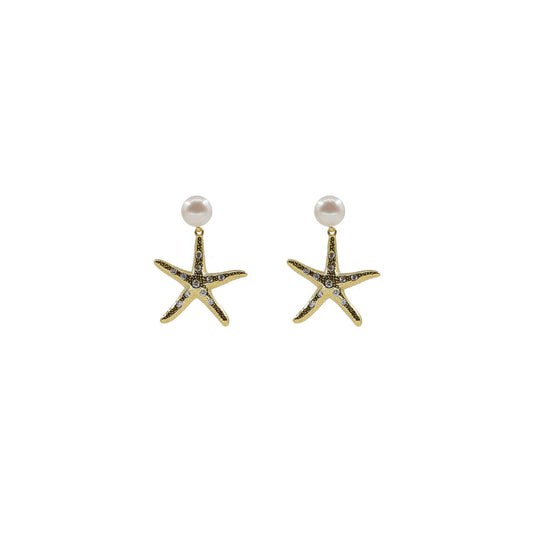 STARFISH PEARL EARRING