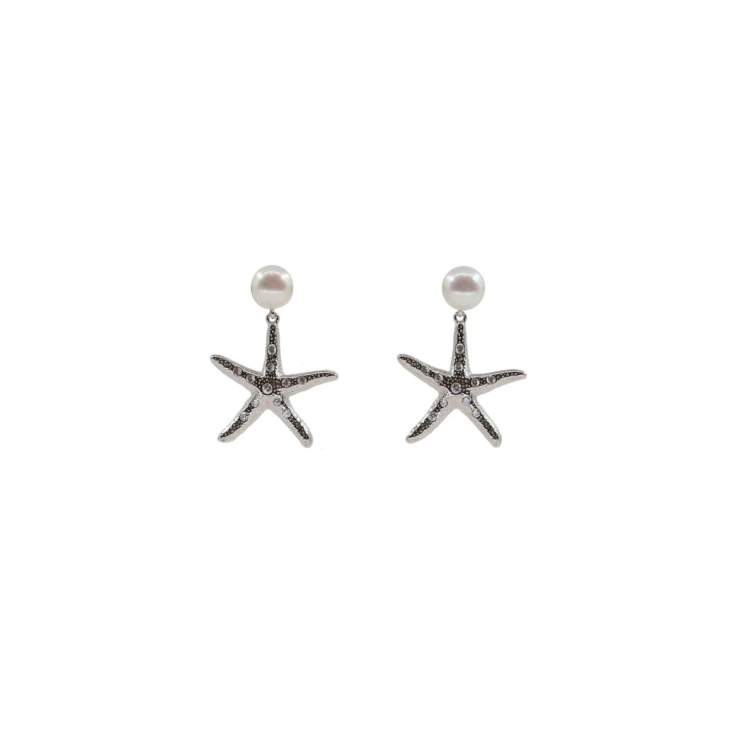 STARFISH PEARL EARRING