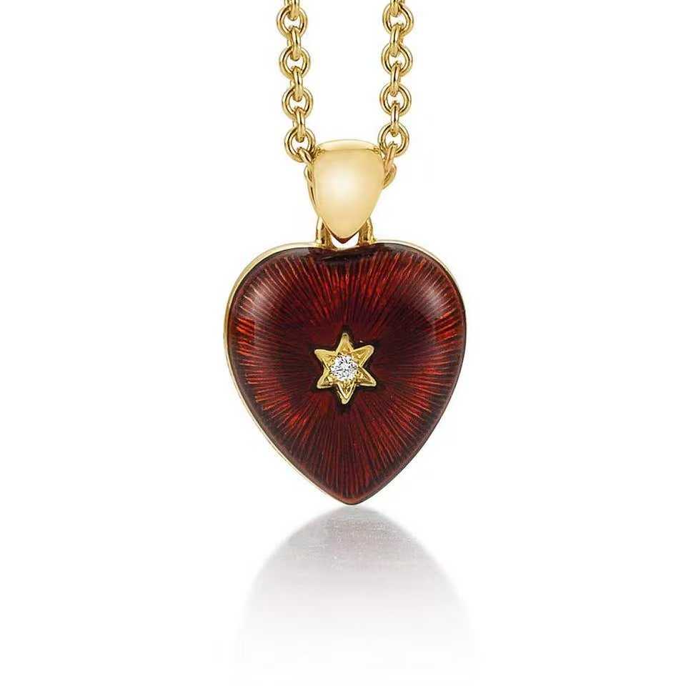 Heart Pendant Necklace - 48798/RR/00/KE/10245