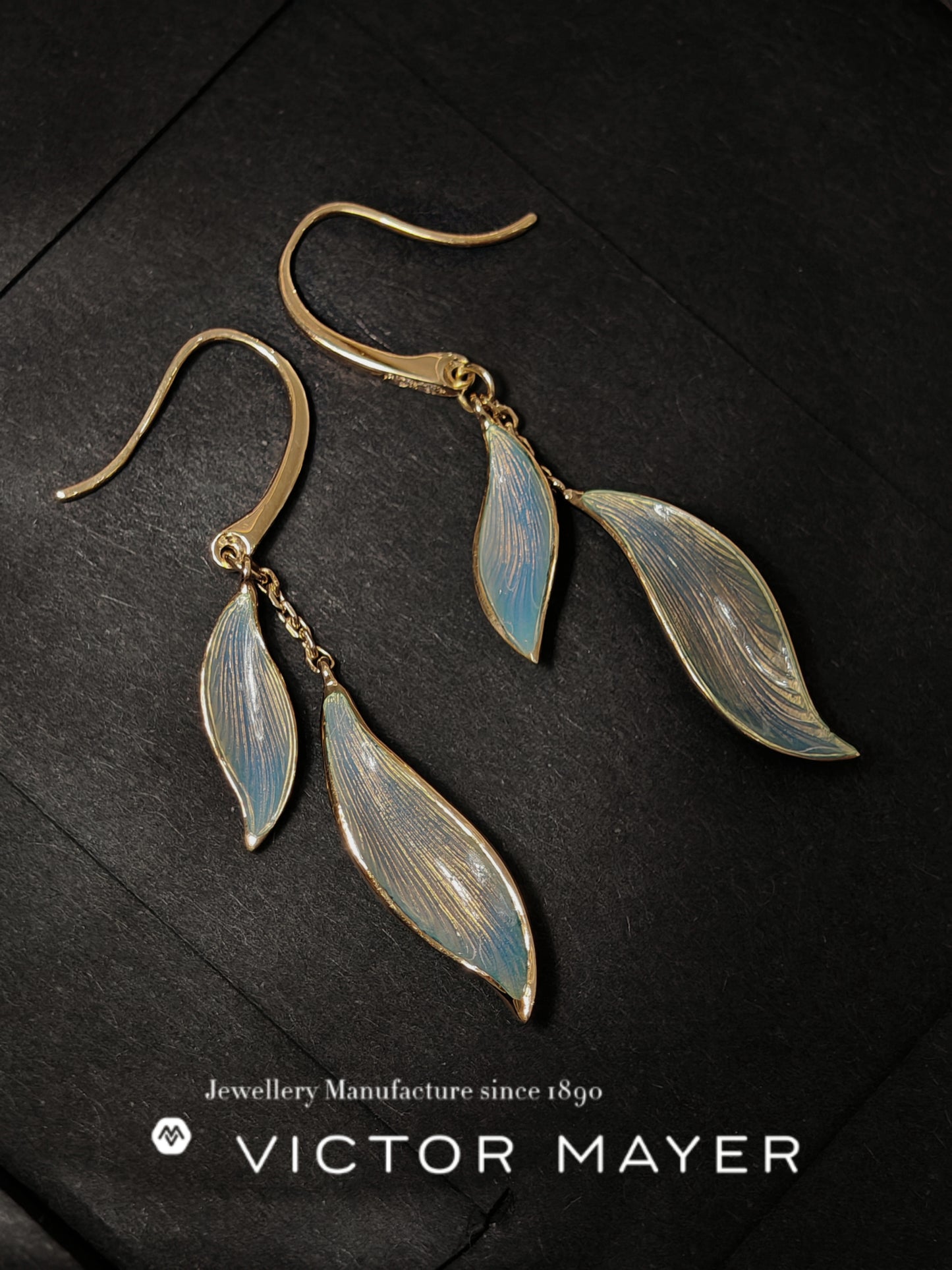 Dangle Leave Earrings - V1131/OP/00/00/102