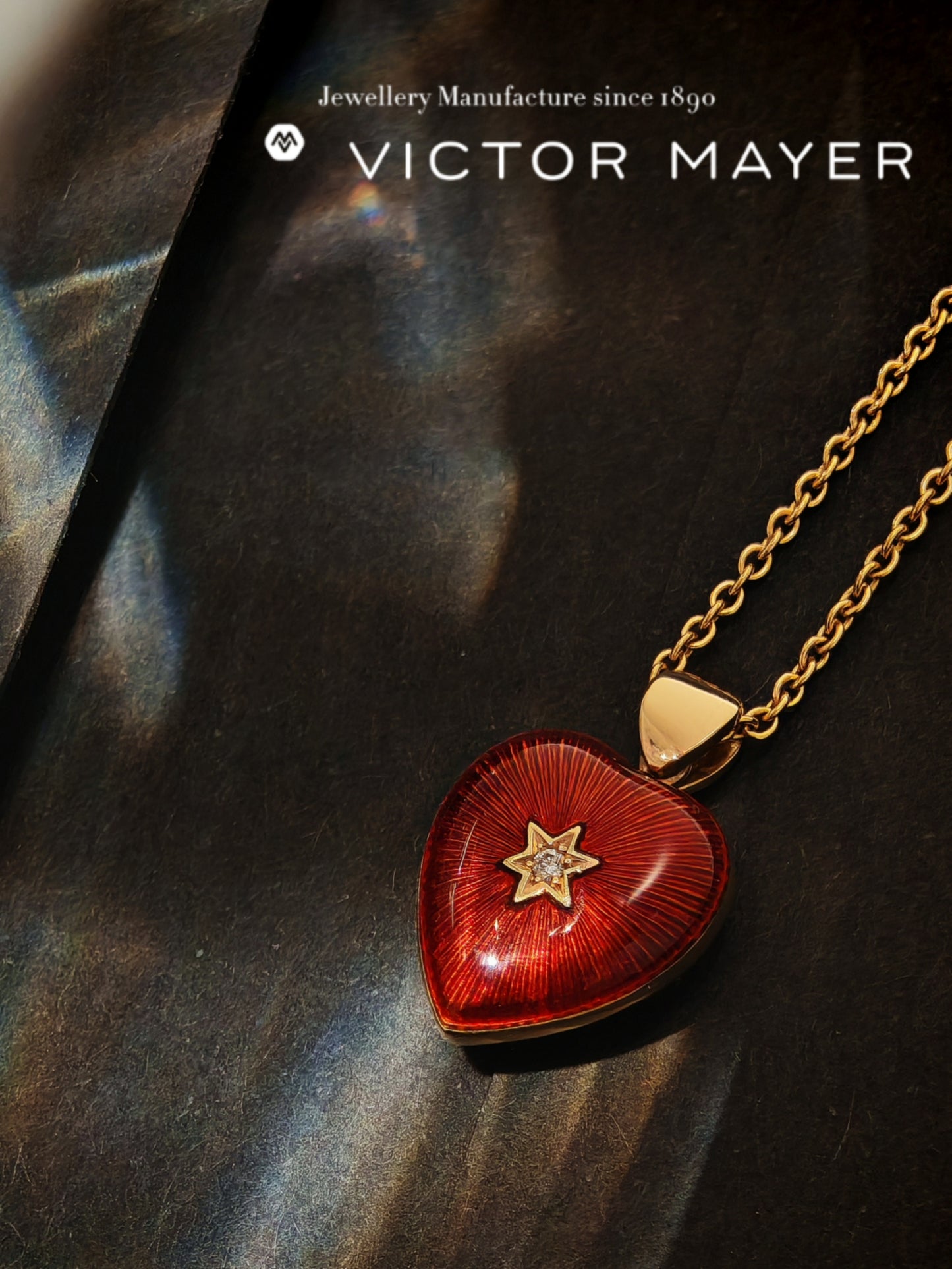 Heart Pendant Necklace - 48798/RR/00/KE/10245