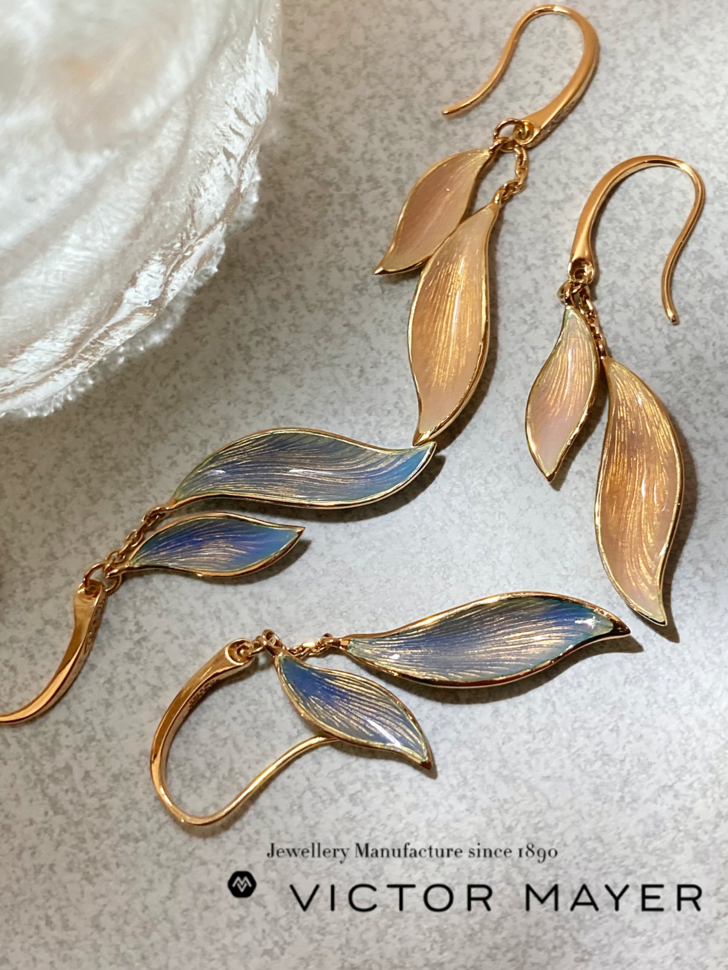 Dangle Leave Earrings - V1131/OP/00/00/102