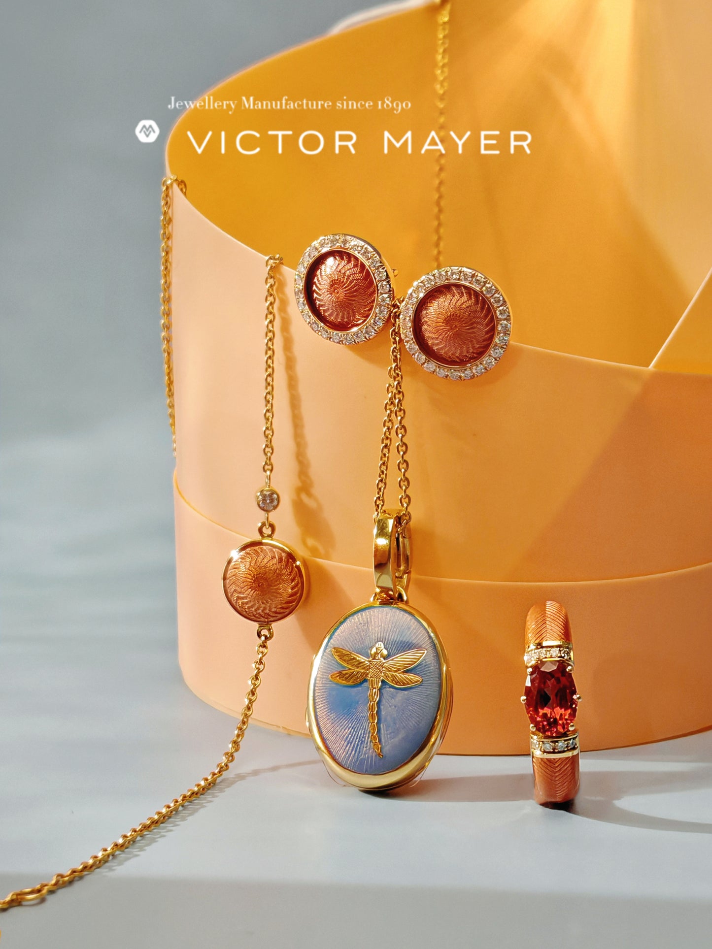 Oval Locket Pendant Dragonfly - 49062/OB/00/00/102