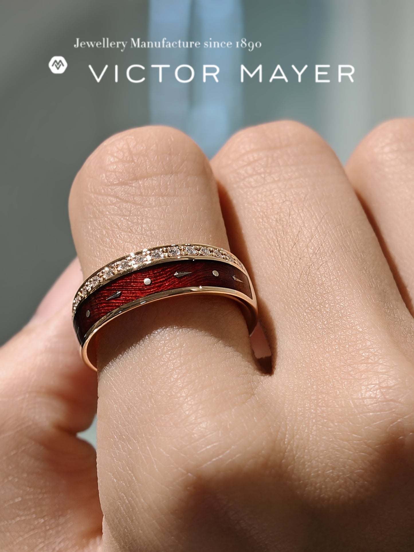 Red Vitreous Enamel Earrings - V1199/RT/00/00/101