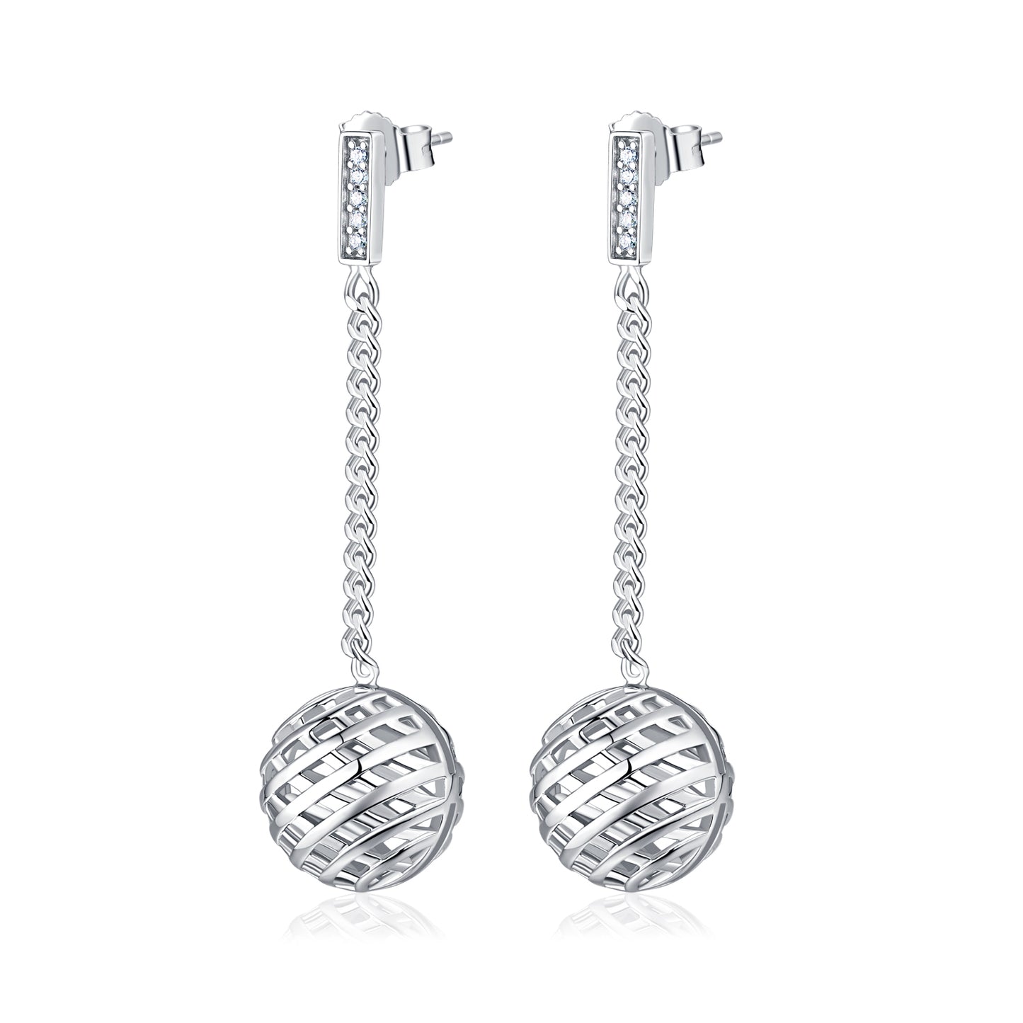CAI Women Collection - Golden Plated 925 Silver Earring