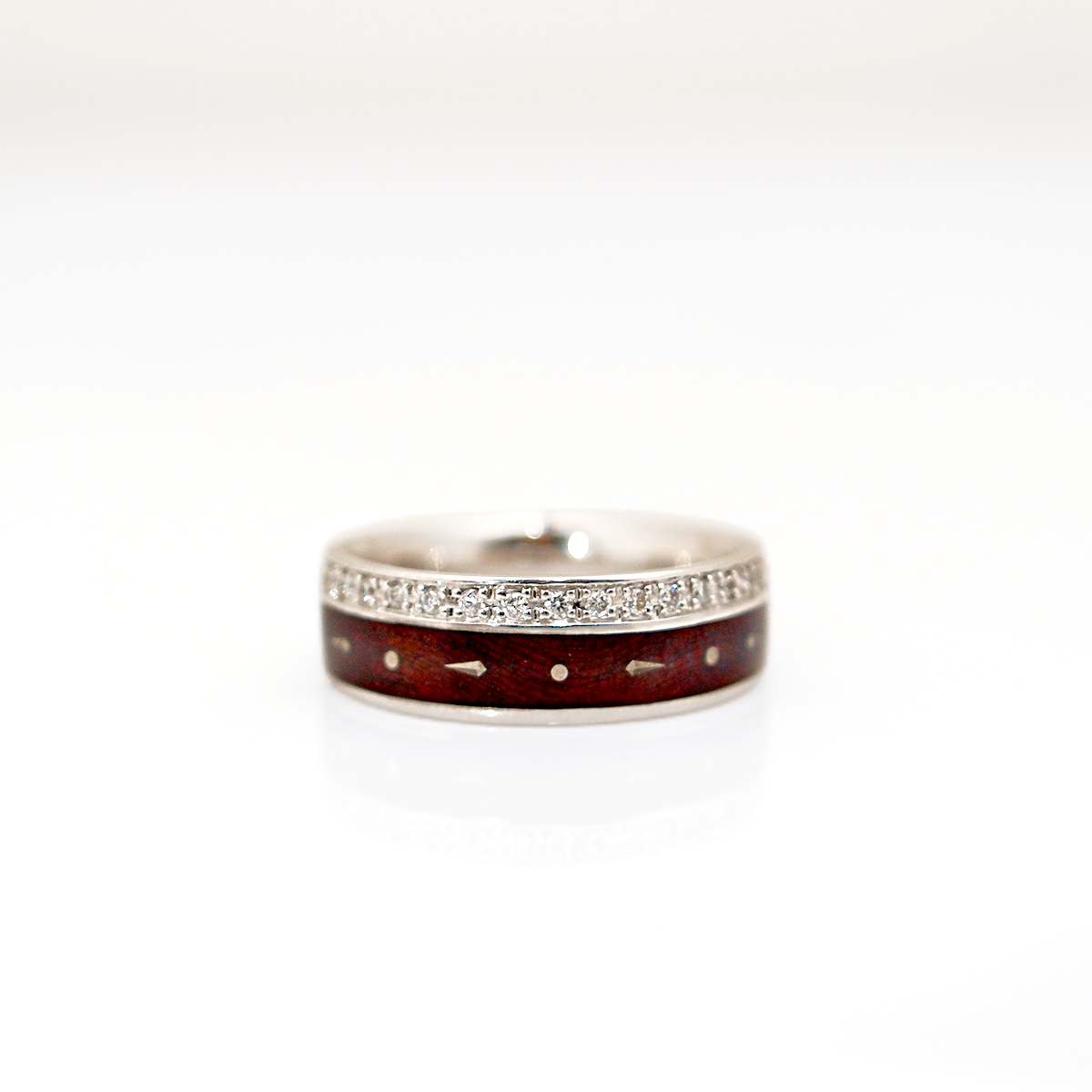 Red Vitreous Enamel Earrings - V1199/RT/00/00/101