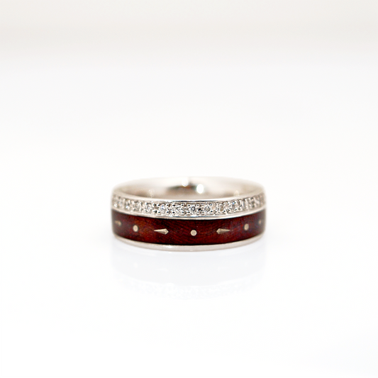 Red Vitreous Enamel Earrings - V1199/RT/00/00/101